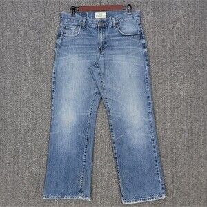 Aeropostale Jeans Mens 32x28* Blue Benton Original Bootcut Distressed Denim